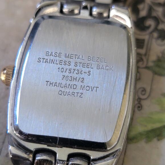 Anne Klein Diamond Accent Watch Silver/Gold Two-Tone, Model 10/5734-5 - Picture 7 of 10